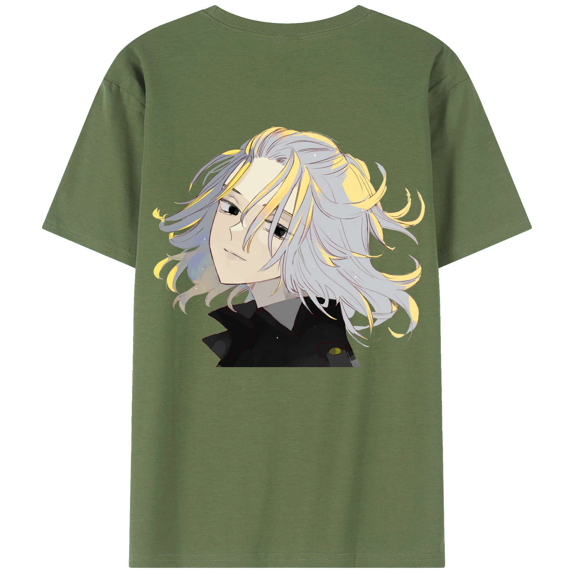 （画像用） 東京リベンジャーズ Tokyo Revengers 綿100％ メンズ半袖Tシャツ（バックプリント） 通気性
